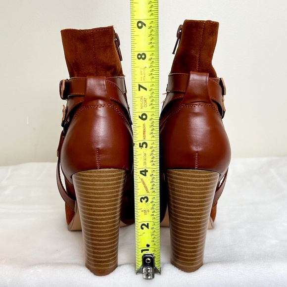 JUSTFAB Rust Orange Suede Lissa Harness Bootie Size 9.5 US/UK 7.5/EU  40.5 - Picture 5 of 9